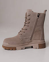 Черевики високі зимові Lola Andy 8855 36 бежеві замша шерсть, фото 4