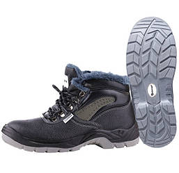 Зимові шкіряні черевики с захисним носком S1