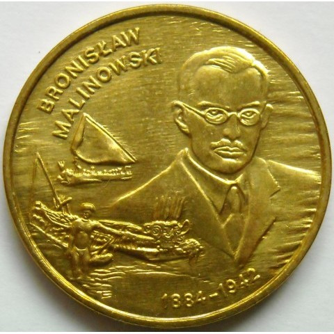 Польща 2 злотих, 2002 Польські мандрівники та дослідники - Бронислав Маліновський (1884-1942) №1785