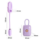 Вакуумний кліторальний стимулятор Otouch Louis Vibrate Purple з віброяйцем, у кейсі - SO9430, фото 2