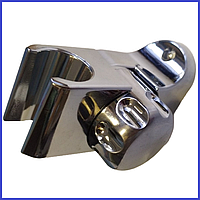 Держатель для душової лійки кронштейн поворотний регульований з зажимом кріплення на 2 гвинта G-Ferro +