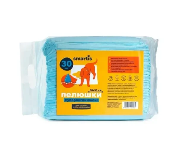 Пелюшки суперпоглинаючі 60*90 см, 60г/6 г №30