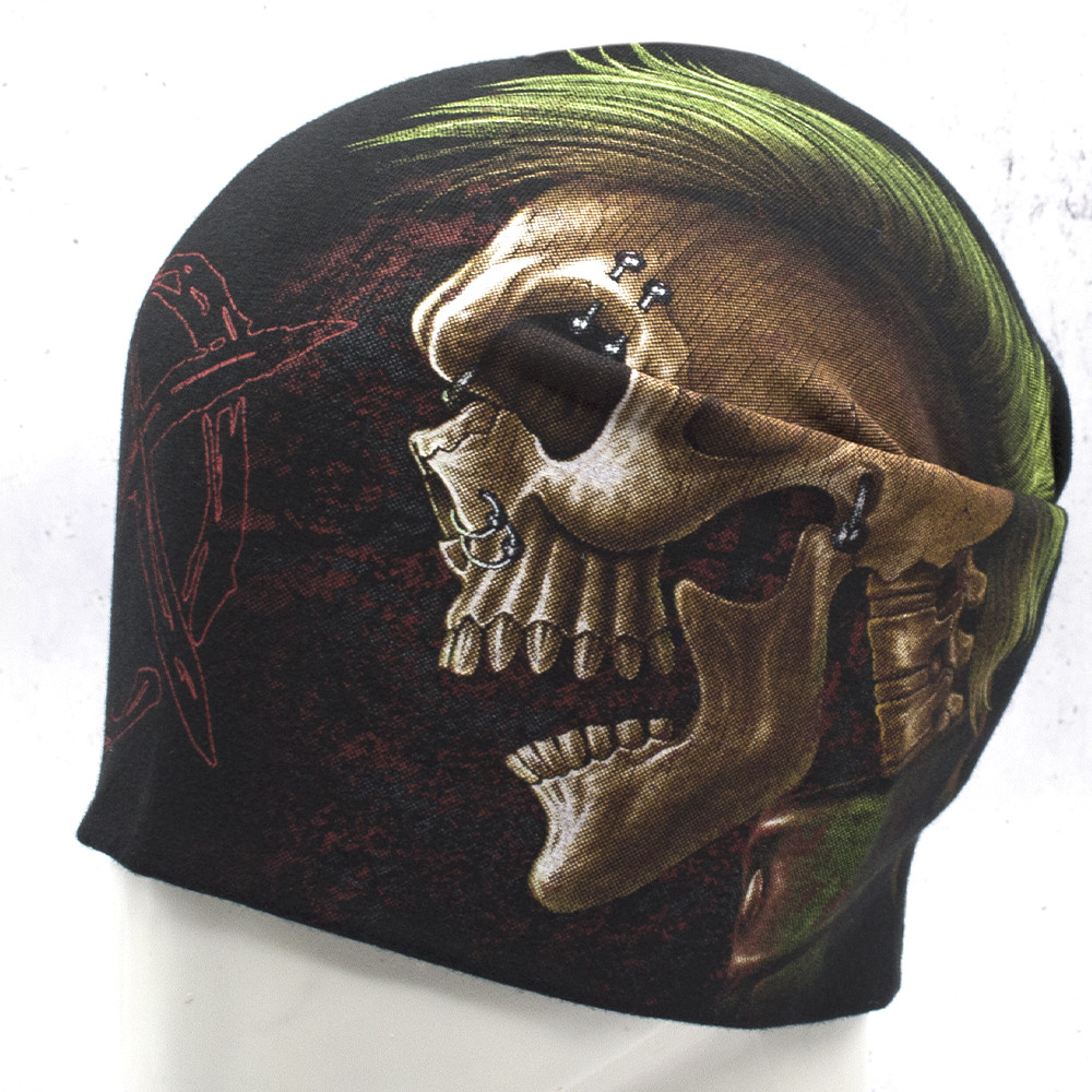 Шапка (hth-013) Punk’s Not Dead (череп з ірокезом), фото 1