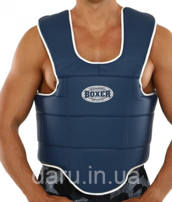 Боксерський жилет Boxer захист корпусу двосторонній розмір M шкірвініл