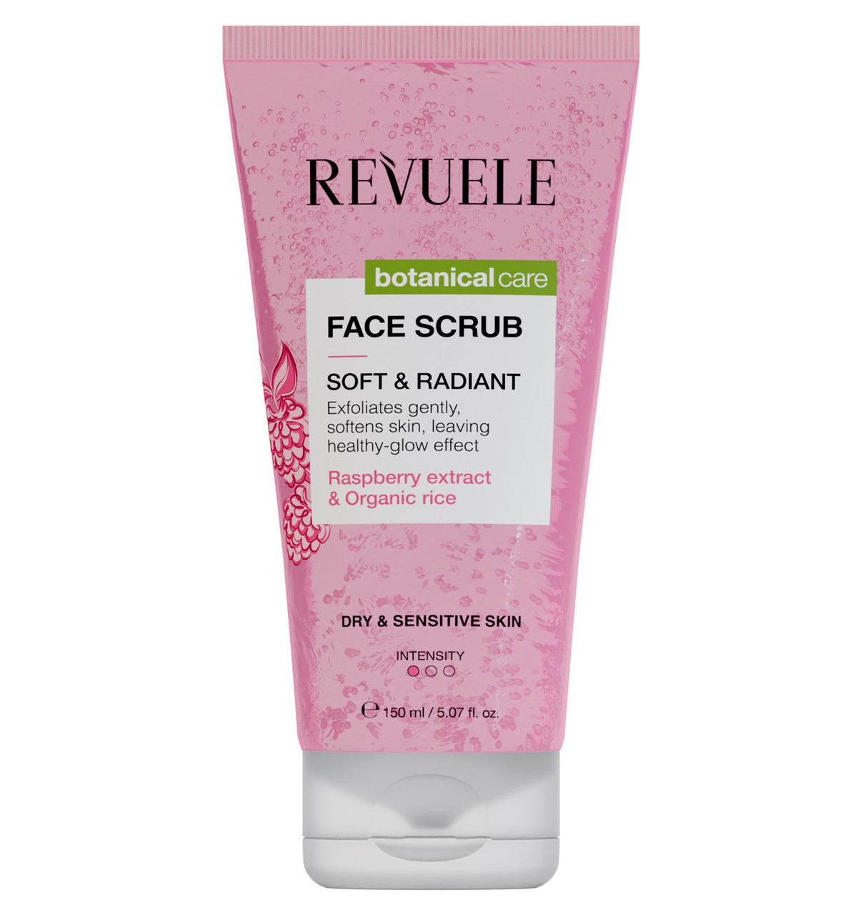 Скраб для сухої та чутливої шкіри обличчя Revuele Botanical Care Soft & Radiant Face Scrub 150 мл
