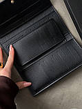 Жіночий гаманець Christian Dior чорний із буквою подвійний Діор, фото 7