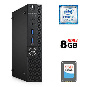 Неттоп Dell OptiPlex 3050 Micro USFF/ Core i3-7100T/ 8 GB RAM/ 256 GB SSD/ HD 630, фото 1