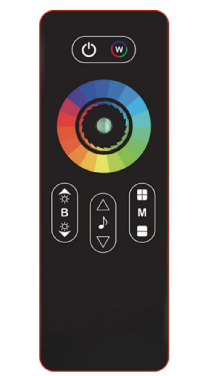 Пульт дистанційного керування для RGBW 4CH LED-стрічок із сенсорною панеллю 24A (2.4G), фото 1