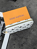 Гаманець Louis Vuitton жіночий білий Луї віттон з коробкою, фото 4