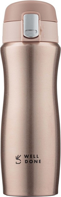 Термокухоль Well Done золотий 420 мл неіржавкий (7164D), фото 1