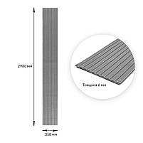 Панель-рейка в рулоні 2900х350х6мм Срібло SW-00002072, фото 3