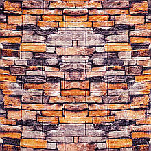 Декоративна 3D панель самоклейка 700х770х3мм Піщаник Катиринославська цегла (045-3) SW-00000692