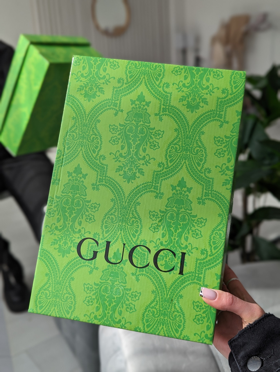 Фірмова коробка Gucci, пачка на подарунок. Подарункова брендова упаковка Гуччі, фото 1