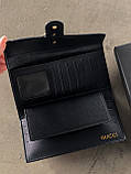 Жіночий гаманець Gucci чорний стьобаний подвійний Гччі, фото 5