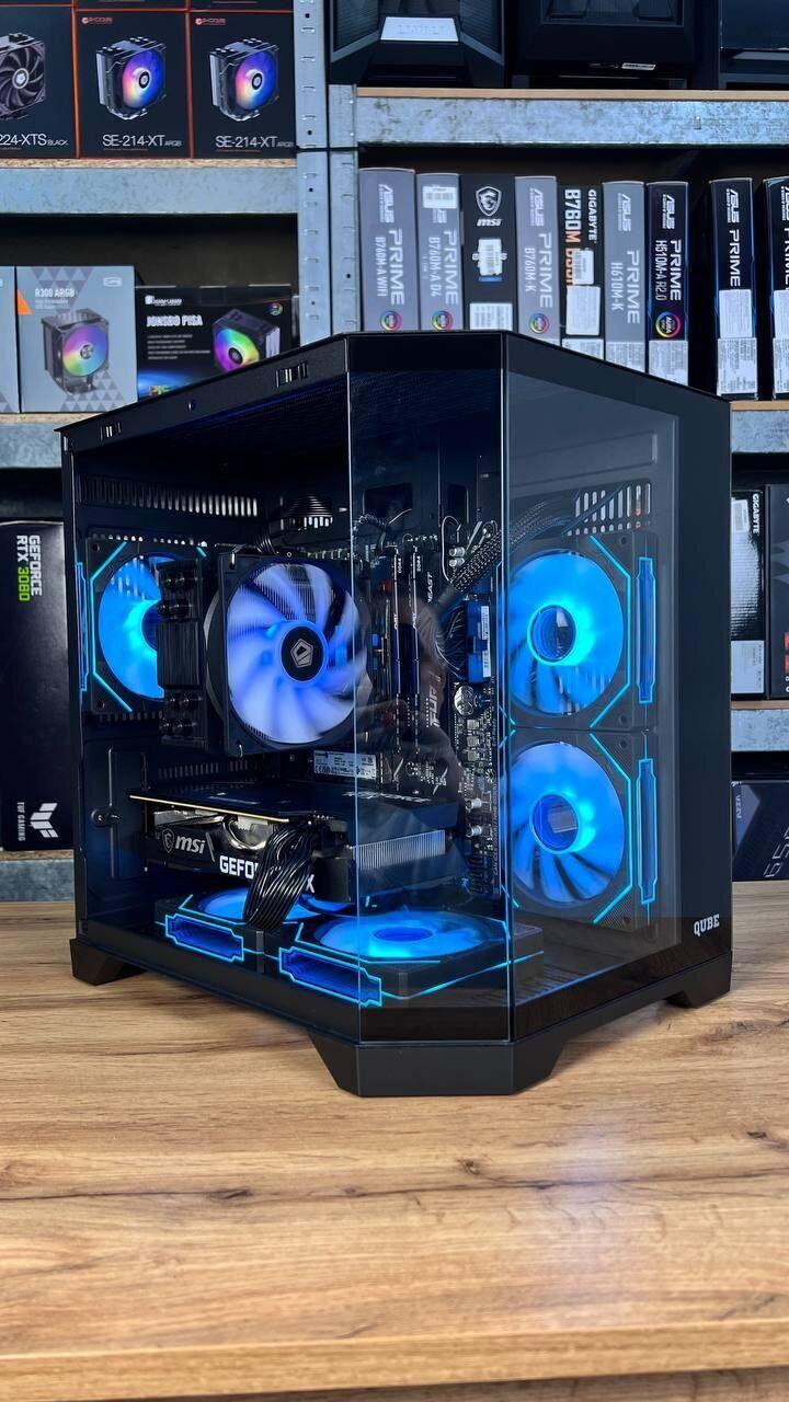 Б/в Під замовлення ігровий ПК Qube Crystal ARGB Black MT| Ryzen 5 5600| 32GB RAM| 1000GB SSD| RTX 3070 8GB