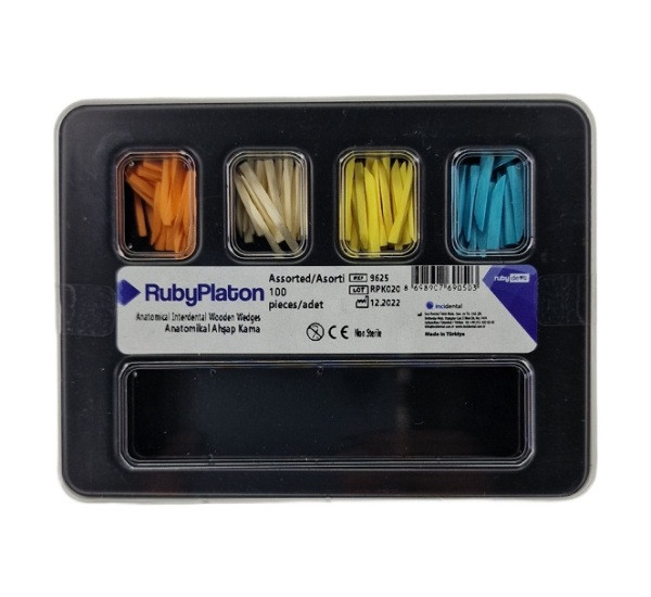 Клинка дерев'яні RubyPlaton 100 шт., фото 1