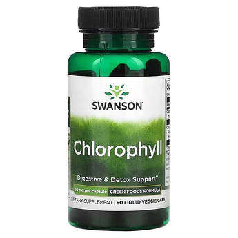 Swanson Chlorophyll 50 mg 90 рослинних капсул із рідиною