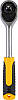 Набор насадок торцевых MASTERTOOL CrV 1/2" 10-32 мм трещотка 72Т 21 шт кейс 78-4021, фото 8