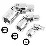 Набір карданних шарнірів 1/2 1/4 3/8 для торцевих головок, CR-V, фото 5