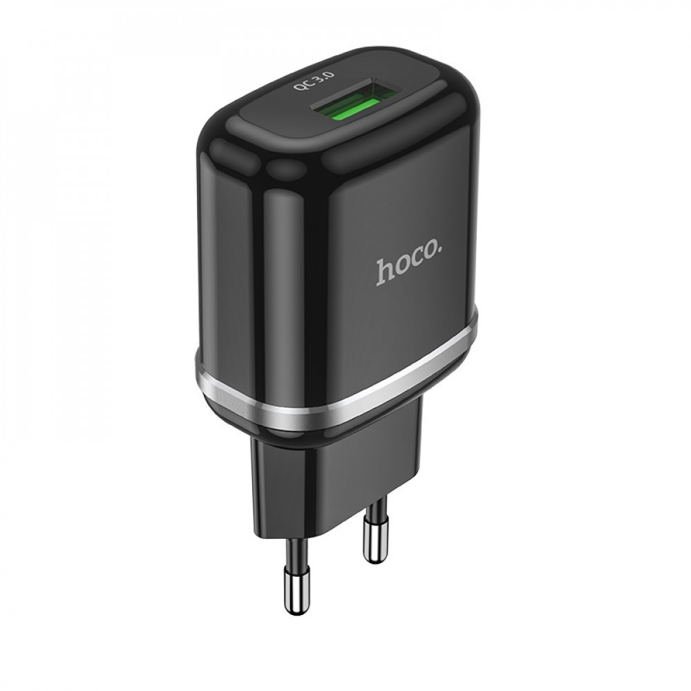 Home Charger | 18W | QC3.0 — Hoco N3 — Black, фото 1