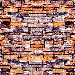 Декоративна 3D панель самоклейка 700х770х3мм Піщаник Катиринославська цегла (045-3) SW-00000692