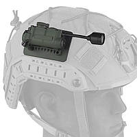 Тактичний ліхтарик на шолом, Velcro 5 LED + IFF-маяк Wosport LT-11 Олива