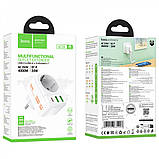 Фільтр живлення 2U | 1P | 1C — Hoco AC26  — White, фото 2