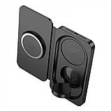 Magnetic Wireless Charger 3 in 1 — Hoco CQ13 — Black, фото 4
