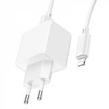 Home Charger | 2.1A | 1U | Lightning Cable (1m) — Hoco CS11A — White, фото 3