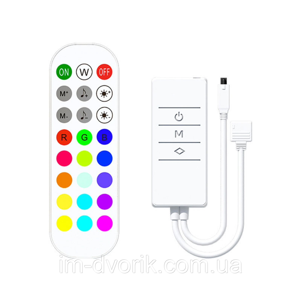 Контролер LED RGB WIFI IR Tuya 12А DC5-24V