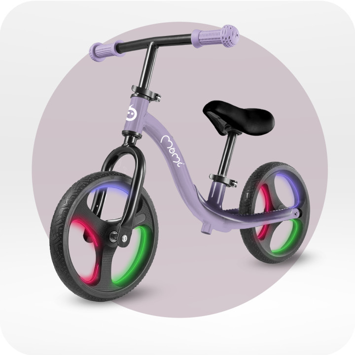 Біговел MoMi ISOKA з LED підсвіткою purple