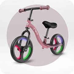 Біговел MoMi ISOKA з LED підсвіткою pink