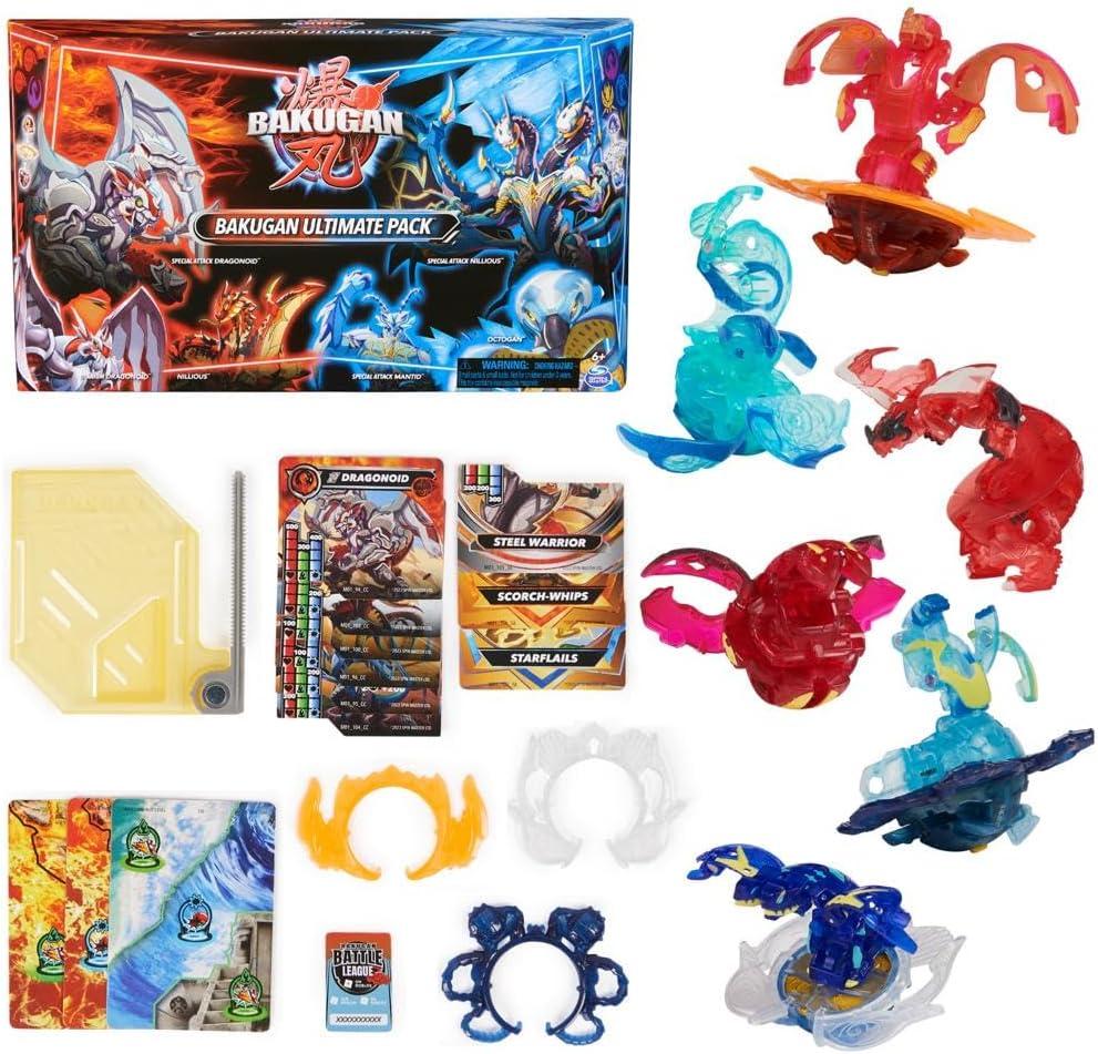 Набор 6 бакуган BAKUGAN Ultimate Special Attack Dragonoids, Nillious, Mantid and Octogan