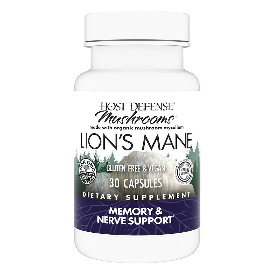 Їжовик гребінчастий Host Defense Lion's Mane 30 Capsules