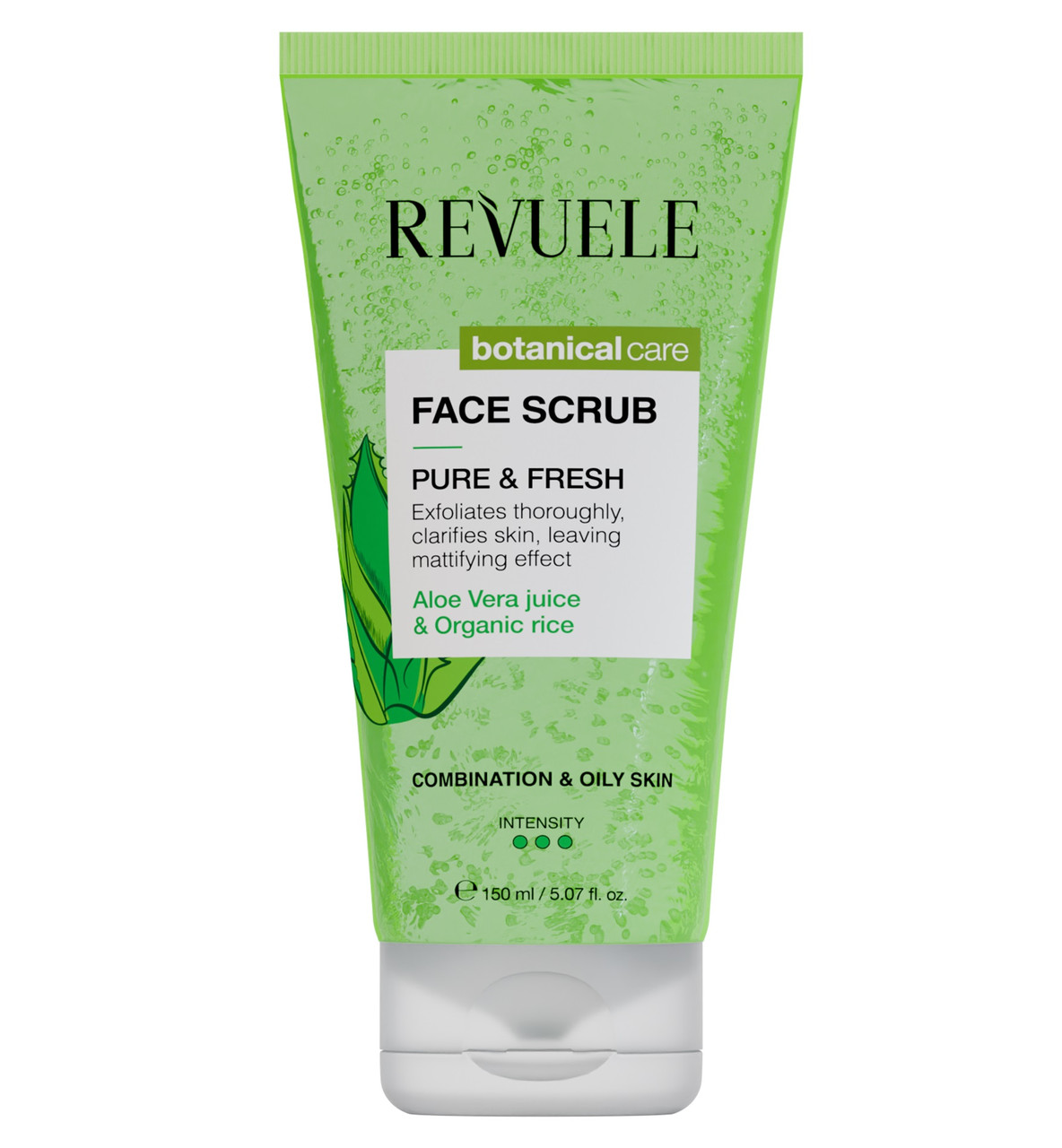 Скраб для комбінованої та жирної шкіри обличчя Revuele Botanical Care Pure & Fresh Face Scrub 150 мл, фото 1