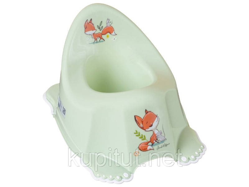 Горщик дитячий з музикою антиковзкий FOREST FAIRYTALE light green, фото 1