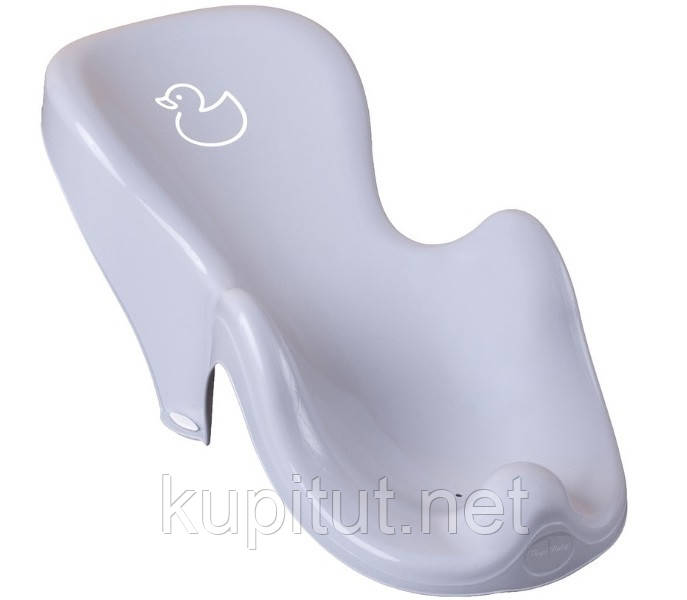 Гірка дитяча для купання антиковзка DUCK light gray, фото 1