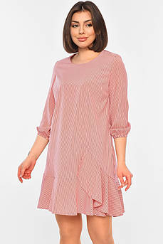 Сукня жіноча смугаста рожевого кольору р.38 195659M