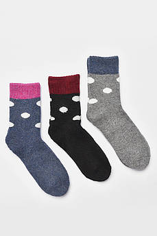 Набір шкарпеток жіночих махрових із ангори 3 штуки р.36-41 190813M