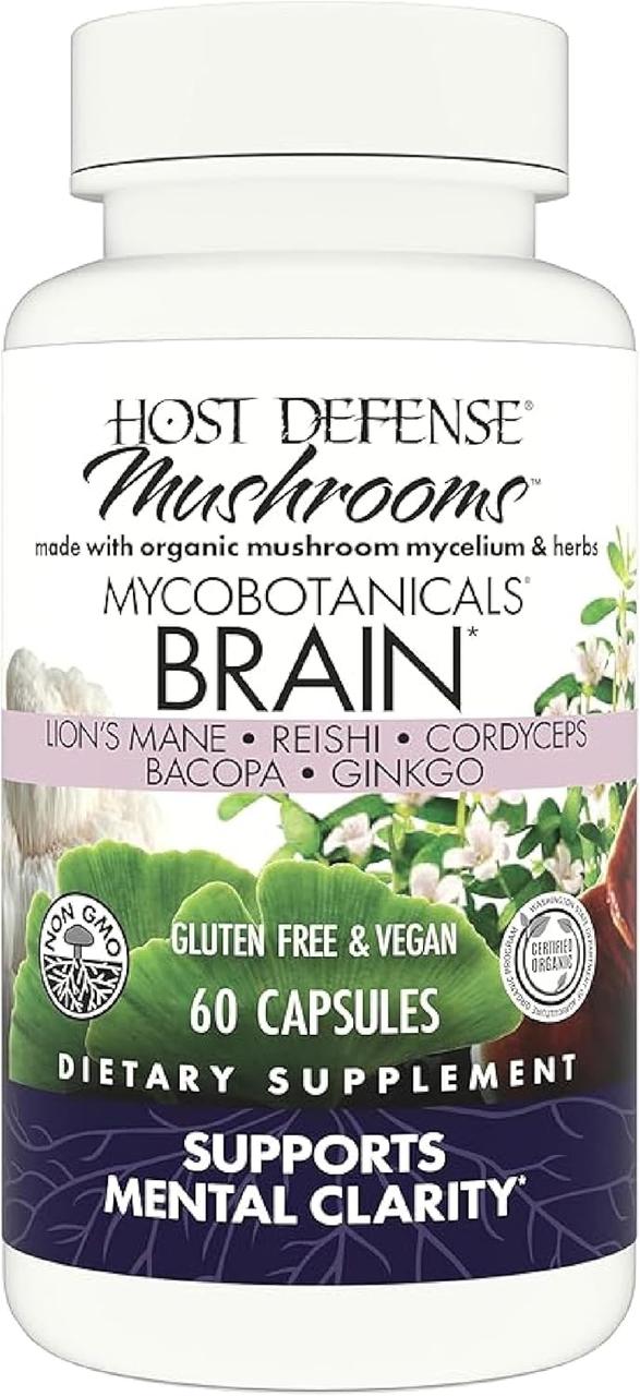 Формула для мозку Host Defense MycoBotanicals Brain 60 Capsules
