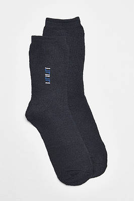 Шкарпетки чоловічі махрові темно-синього кольору р.42-48 190073T Безкоштовна доставка