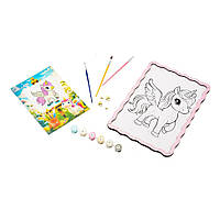 Картина по номерах "Єдиноріг" Puz-22943 формат А4 пензлик, фарби, кріплення для стіни