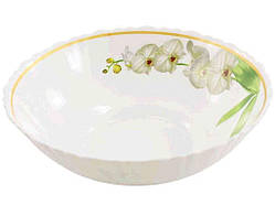 Салатник 15см BB408 №6 Біла орхідея (6шт/уп) хвилястий край ТМ LUMINES