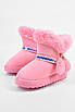 Уггі дитячі штучна замша рожевого кольору без застібки 195726T Безкоштовна доставка, фото 2
