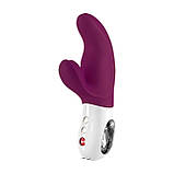 Вібратор-кролик Fun Factory MISS BI grape/white, 2 незалежні мотори, діаметр 4,2 см, фото 5