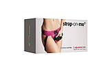 Труси для страпона Strap-On-Me Leatherette Harness Curious Fuchsia (м'ята упаковка!!!), фото 9