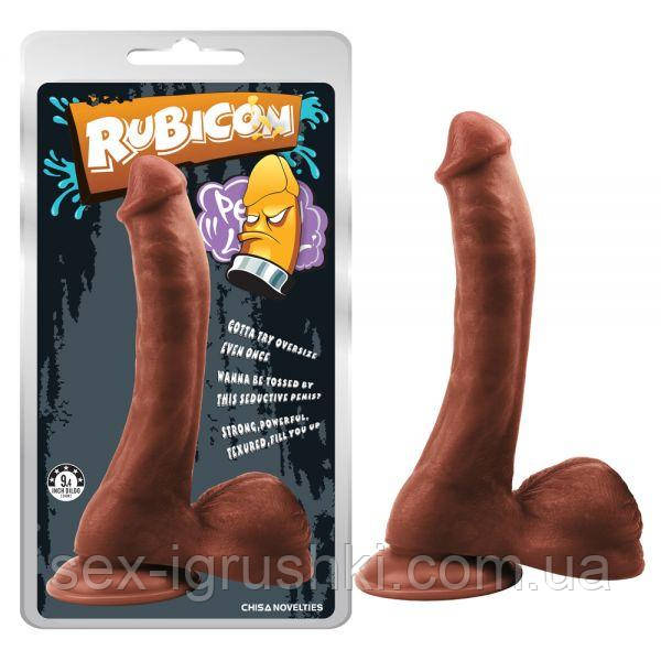 Коричневий фалоімітатор на присосці Cruel Intention Penis, Коричневий