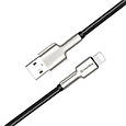 Дата кабель USB 2.0 AM to Lightning 1.0m head metal black ColorWay (CW-CBUL046-BK), фото 3