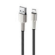 Дата кабель USB 2.0 AM to Lightning 1.0m head metal black ColorWay (CW-CBUL046-BK), фото 4