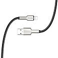 Дата кабель USB 2.0 AM to Lightning 1.0m head metal black ColorWay (CW-CBUL046-BK), фото 6